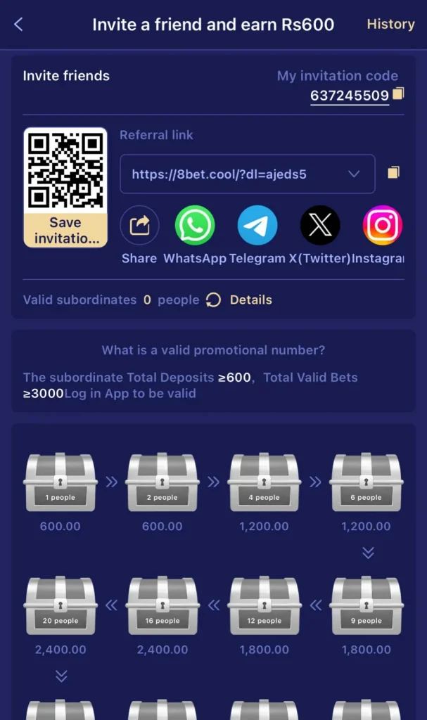 Invite and earn money